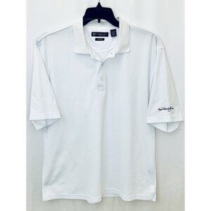 Oxford Golf Short Sleeve Piqué Knit Men’s Large Shirt Super Dry Cool Max